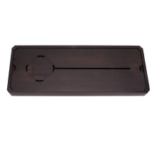Plateau de service à thé en bambou, système anti-déversement avec poignée, plateau de rangement pour le thé robuste et durable pour les rituels