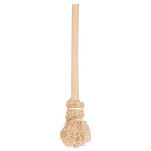 Cepillo de limpieza de lufa natural para té y utensilios de cocina, diseño portátil y ligero para un fregado eficiente, cepillo de esponja de lufa