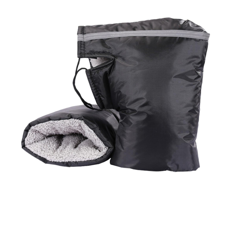 Motorcycle Handlebar Gloves 1 Pair Windproof Waterproof Muffs For Snowmobile Atv Ebike Winter Warmer Mitts 9105992469895