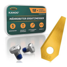 Lâminas Monster XL com durabilidade aprimorada, aço inoxidável de alto desempenho para cortadores de grama robóticos, resistência à corrosão