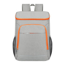 Insulated Backpack 50L Capacity Leakproof Waterproof Beach Picnic Hiking Travel Camping Gray Orange