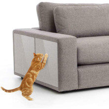 Usynlige møbelbeskyttere mot katter, selvklebende katteteip for møbler, klar kloreavskrekking for sofaer, tepper, dører og gulv