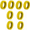 4/8pcs Keep Your Suitcase Wheels Safe with-Yellow 8 pieces 1