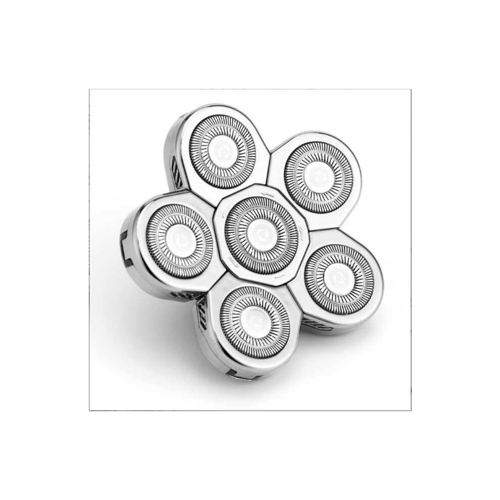 6 Blade Replacement Heads For Electric Shaver, Compatible With Bald Head Shavers For Men, 6 Blades