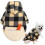 Hooded Dog Spring Coat Plaids Pullover for Cold Weather-2 S 5