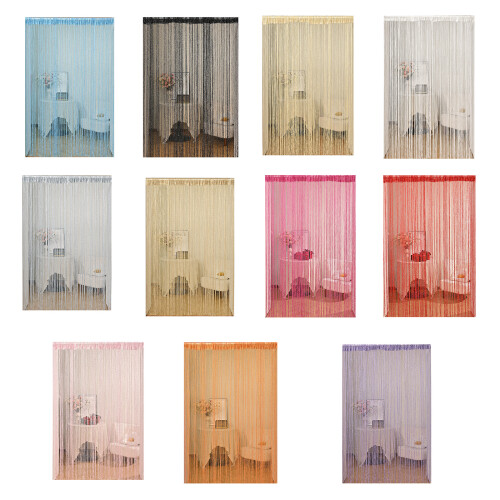 Contemporary Window Net Curtain Tall Density-Orange yellow 1