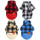 Hooded Dog Spring Coat Plaids Pullover for Cold Weather-4 XL 2