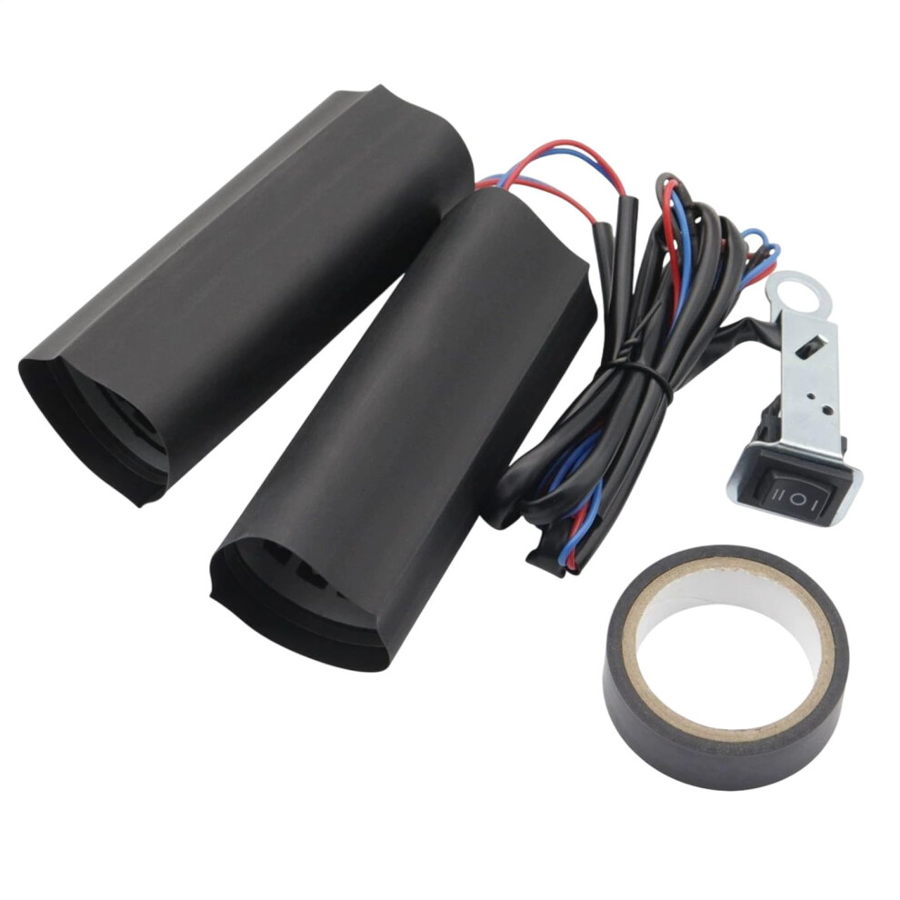 Motorcycle Heated Grips 12V 1 Pair Winter Electric Handlebar Grips For Travel Outdoor Cold Weather 9067246087135