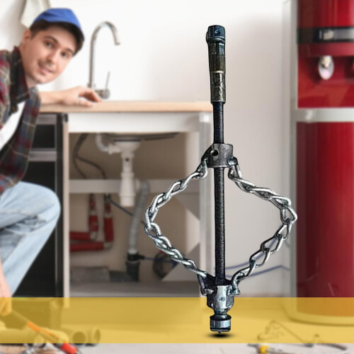 Drain Maintenance Tool, Flexible CorrosionResistant Chain Systems, Ergonomic Handle, Strength Pipe Cleaning Chain 2