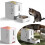 Space Saving Food Storage Box Cat Eating Bowl with-light blue 4