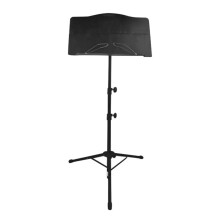 Music Stand Folding Portable Sheet Music Stand Shelf Kit One Size Black