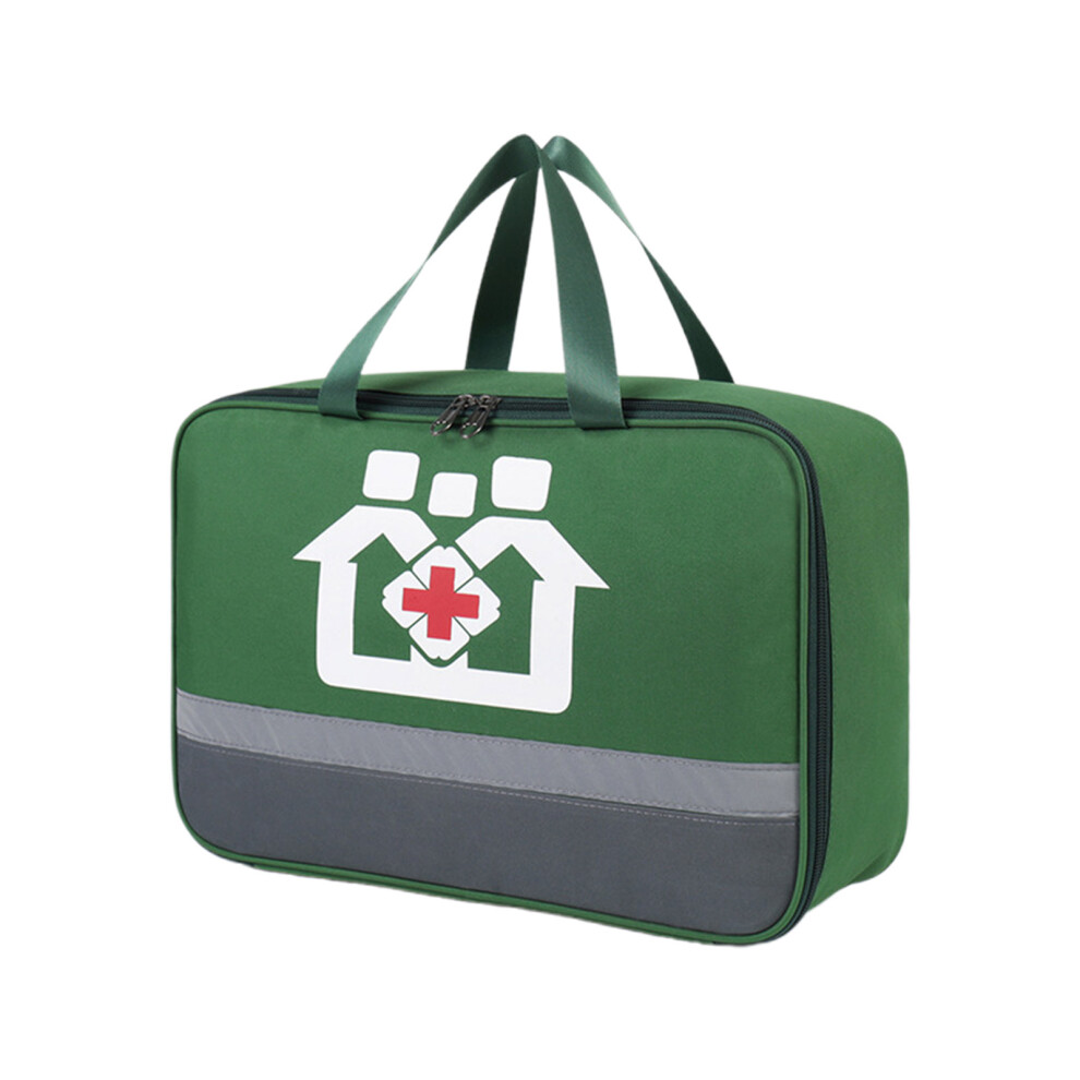 Green Empty Pill Bags Travel Medical Supplies Storage- Large