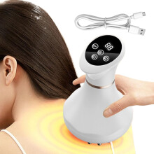 Handheld Vibrating Massager 15x9cm ABS Heating 9 Speeds Deep Pressure Therapy For Women And Men Neck Back Comfort
