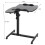 Living And Home Height Adjustable Mobile Table Overbed Desk with Wheels 6
