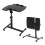 Living And Home Height Adjustable Mobile Table Overbed Desk with Wheels 4