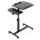 Living And Home Height Adjustable Mobile Table Overbed Desk with Wheels 2