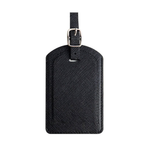 PU Leather  Luggage Tags Bridal Suitcase Tag-Black