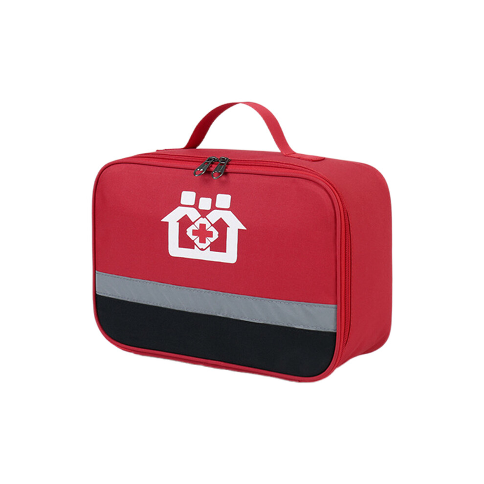 Red Empty Pill Bags Travel Medical Supplies Storage- Medium