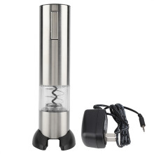 Ouvre-bouteille électrique élégant, prêt à offrir, tire-bouchon automatique, rechargeable, en acier inoxydable, facile à utiliser, coque