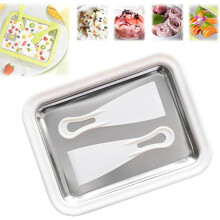 Ice Cream Instant Ice Cream Roller Maker White 304 Stainless Steel Cool Plate For Family Activities
