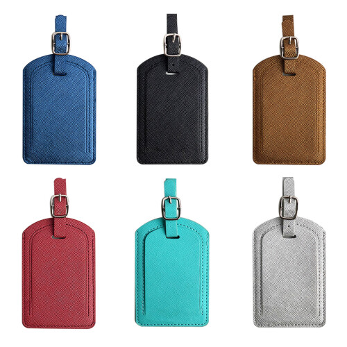 PU Leather Luggage Tags Identification Suitcase Tag for-Red 1