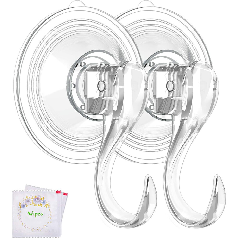 Superior Quality Heavy Duty Suction Cup Hooks, Clear Pet Material For Indoor Outdoor Use, 20 Lbs Load Capacity, Reusable Wreath Hangers, Waterproof Oi 9094122792524