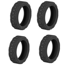 4/8pcs Silicone Luggage Wheel Covers Protecoter-Black 4 pieces