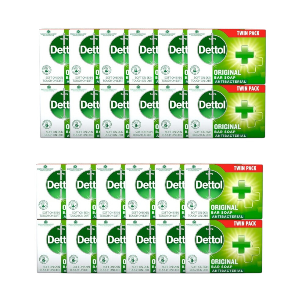 Dettol Antibacterial Soap Bar 100G Pack Of 24