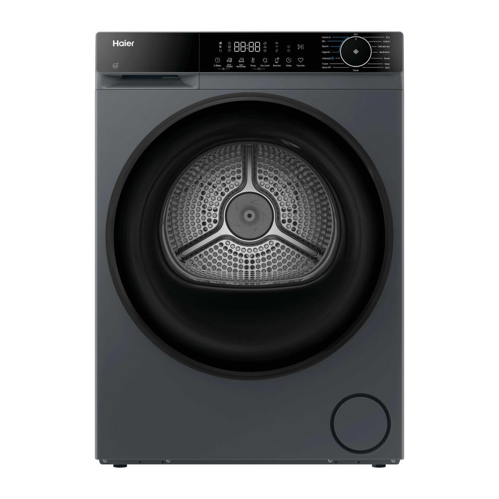 Haier X Series 5 Hd90-D357gu1-Uk 9Kg Heat Pump Tumble Dryer - Graphite - A++ Rated