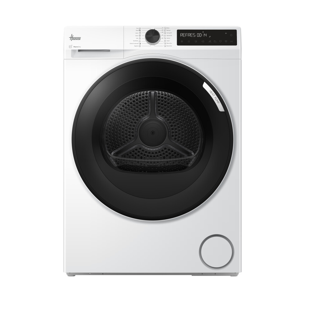 Hoover Pro Dry Series 3 Hbr 9N2bx-80 9Kg Heat Pump Tumble Dryer - White - A++ Rated