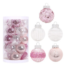 Shimmering Pink Ornaments, Christmas Ball Decorations With Shatterproof Technology For Safe And Beautiful Festive Displays