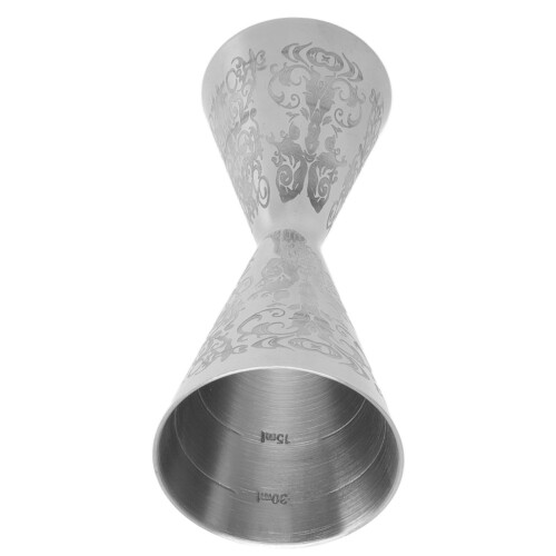 Vintage στυλ Jigger, από ανοξείδωτο ατσάλι, εργονομικά σχεδιασμένο για άνεση, 2