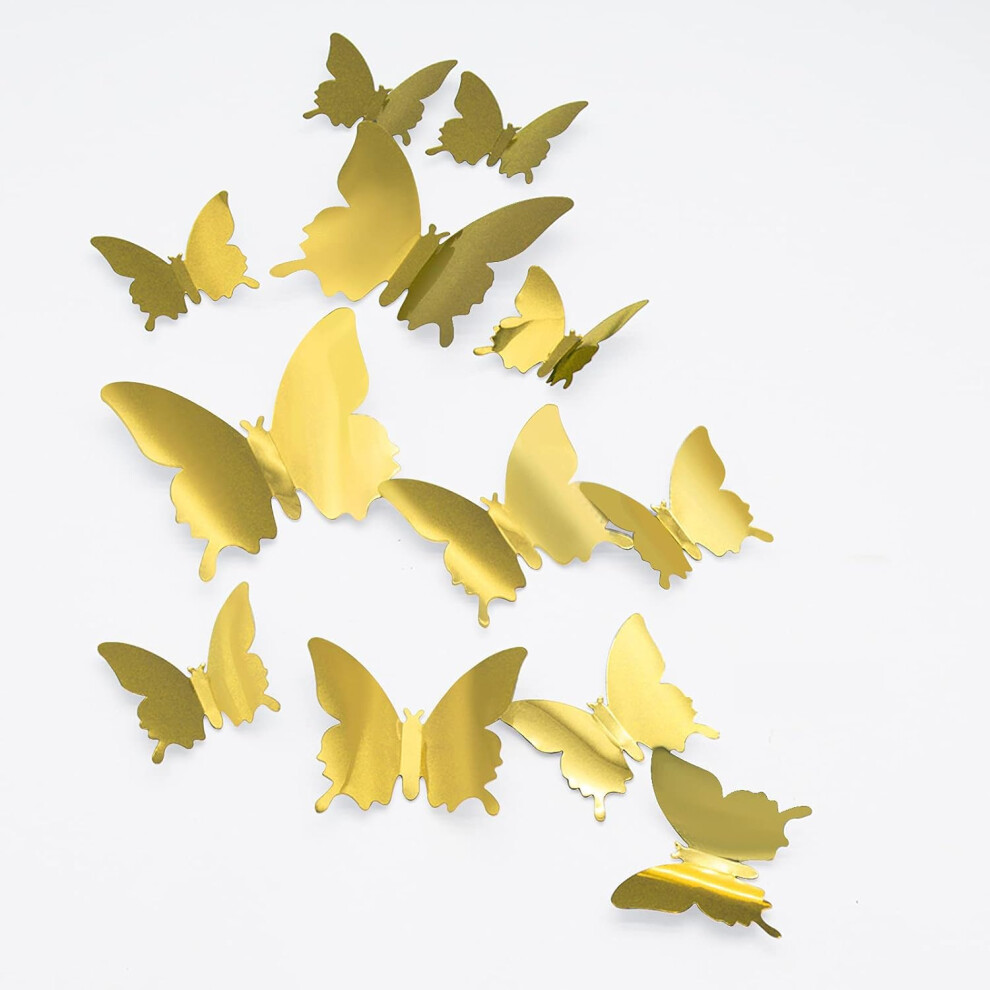 Charming Reusable DIY Decorations, Easy to Put Up 3D Butterfly Wall Art for Party Decorations, Girls Room Decor (24PCS)