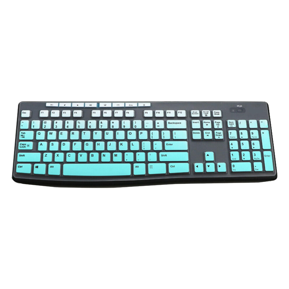 Silicone Keyboard Protector For K200 K260 K270 K275 Models, Durable Washable Keyboard Sleeve, Gradient Mint 9105992473793