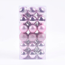 Festive Charm, Shatterproof Pink Christmas Ball Ornaments, Unique Ornament Set With Lightweight Design And Fade-resistant Finishes For Christmas Tree