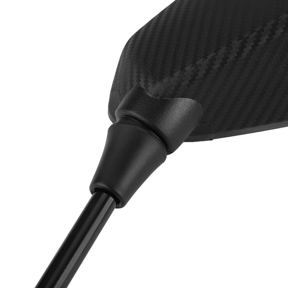 Universal 10Mm Motorcycle Rearview Mirrors Pair, Durable & Easy Install Black 4681364318022