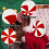 Christmas Candy Cane Pillow With Reversible Design, Red And White Lollipop Pattern, Extensive Application 3