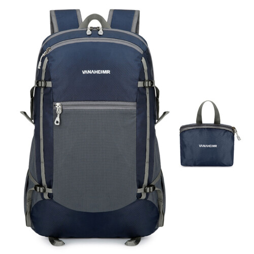Ultra-lightweight Daypack Water Resistant Backpack-dark blue