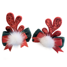 Décorations de Noël idéales, taille unique, pinces à cheveux scintillantes en forme de bois de renne, ajoutent une touche festive, confortables