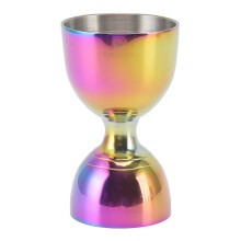 Premium Stainless Steel Bartending Jigger, Cocktail Jigger with Fast and Accurate Measuring Alcohol Measuring Tools Double Design, Wide Opening for Ef