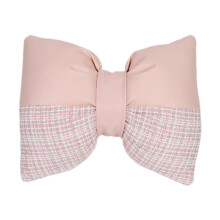 Bow Pillow Bowknot Throw Pillow, Pink, Comfortable Decorative Knot Cushion For Sofa, Bedroom, Living Room, Office, Car