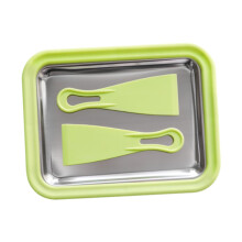 DIY Ice Cream Plate Maker Includes 2 Spatulas For Homemade Gelato And Sorbet Green