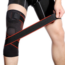 Sport-Kniebandage Knieorthese für Outdoor-Laufen Orange L Schutz