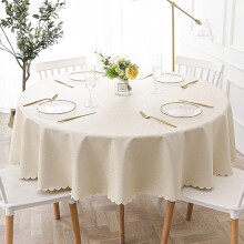 Round Plastic Table Cloth 180cm Diameter Vinyl Cover Waterproof Wipeable OilProof Heavy Duty For Party Indoor Outdoor