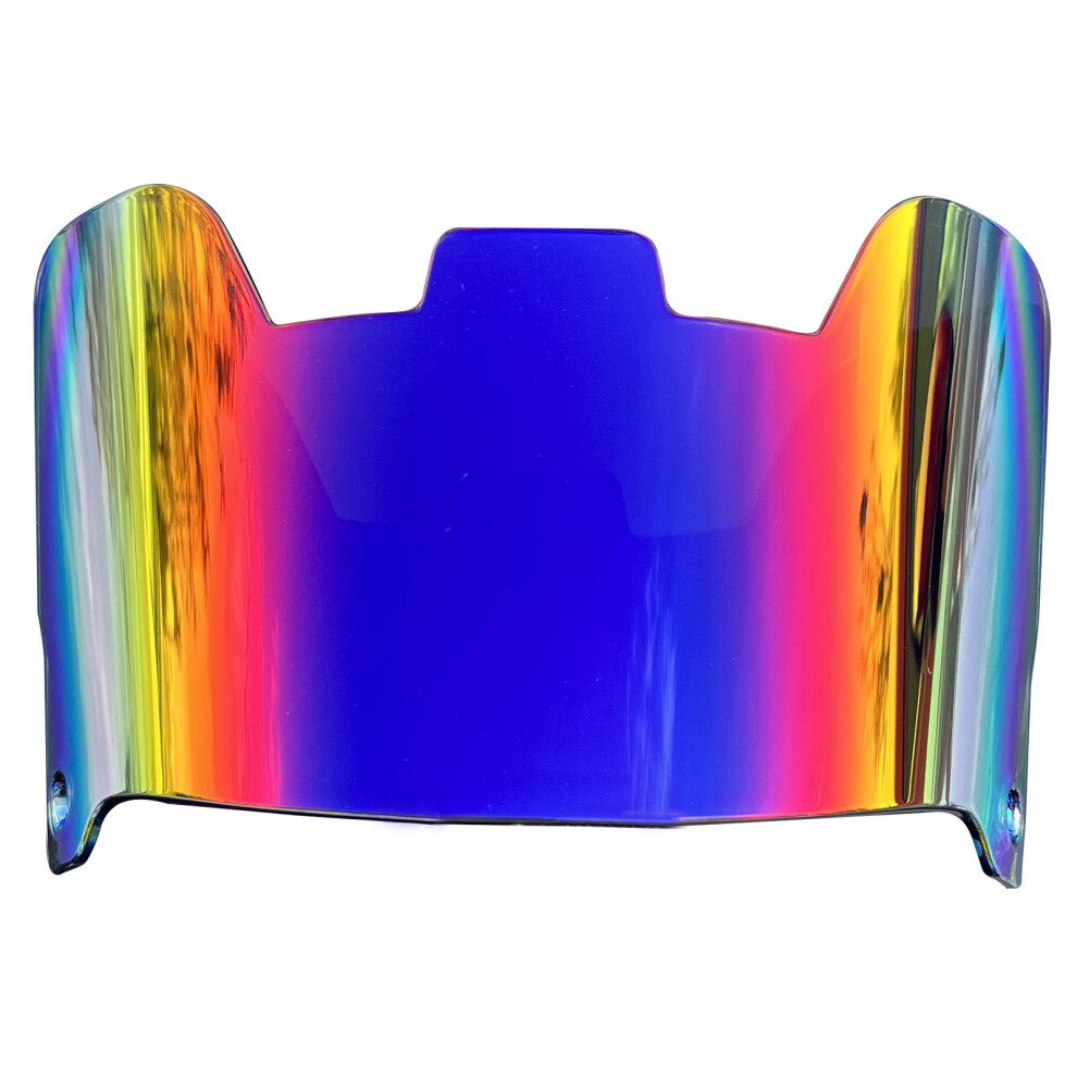 Clear Football Visors For Helmets Eye Protections-Rainbow Blue 7704000232937