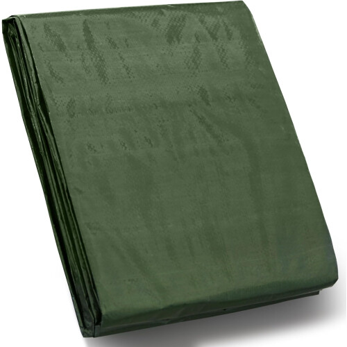 Bâche Verte Robuste 4x5m Filtre UV Couverture Imperméable 100g/m²