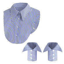 Striped Wristband and Collar Set Decorative-blue stripe suit