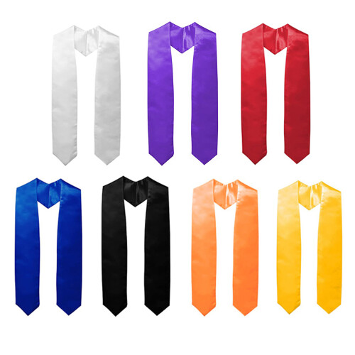 Graduation Stole for Academic Commencements Teens-Royal Blue 1
