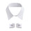 Elegant False Collar Versatile Striped-Pointed collar black 1