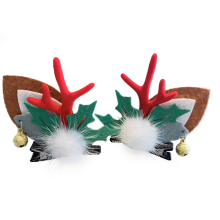 Décorations de Noël idéales, taille unique, pinces à cheveux scintillantes en forme de bois de renne, ajoutent une touche festive, confortables